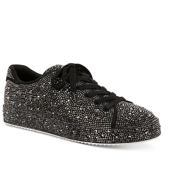 INC International Concepts Shoes - I.N.C. International Concepts Lola Rhinestone Sneakers Black EUC Size 10